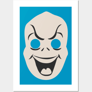 Vintage Halloween Mask Ghost Posters and Art